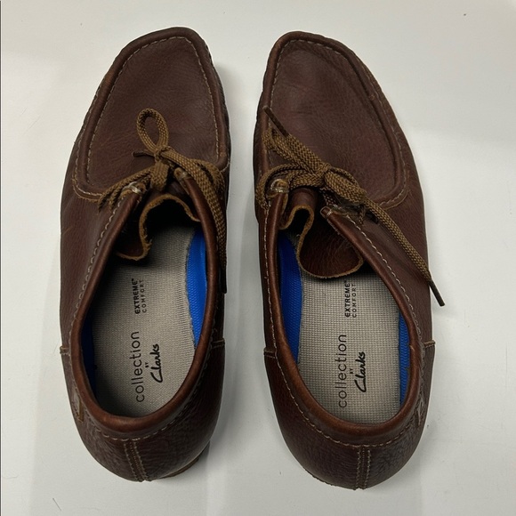 Clark’s Shacre II Run Lace Up Leather Shoes/Wallabee pattern